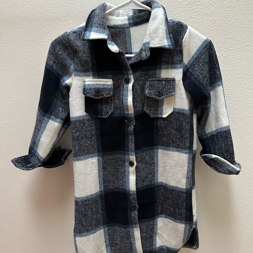 Girls Flannel Shacket